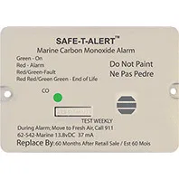 62-542-WT-MARINE – MTI INDUSTRY Carbon Monoxide Detector, Flush Mount Detector Alerts To Leak With Beeping Without Di...